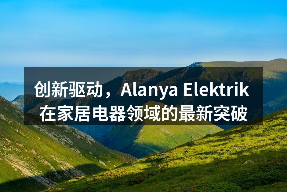 创新驱动，Alanya Elektrik 在家居电器领域的最