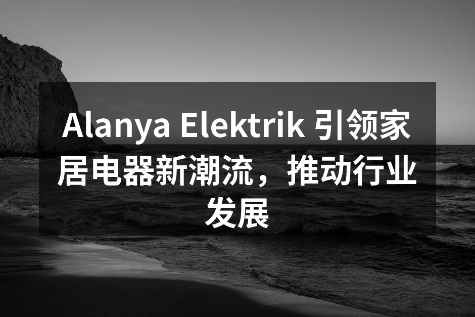 Alanya Elektrik 引领家居电器新潮流，推动行业